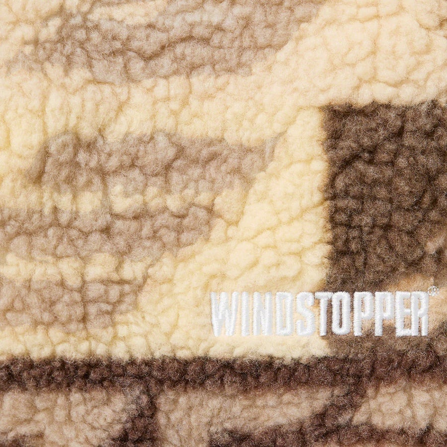 Details on Geo Reversible WINDSTOPPER Fleece Jacket Tan from fall winter
                                                    2022 (Price is $238)