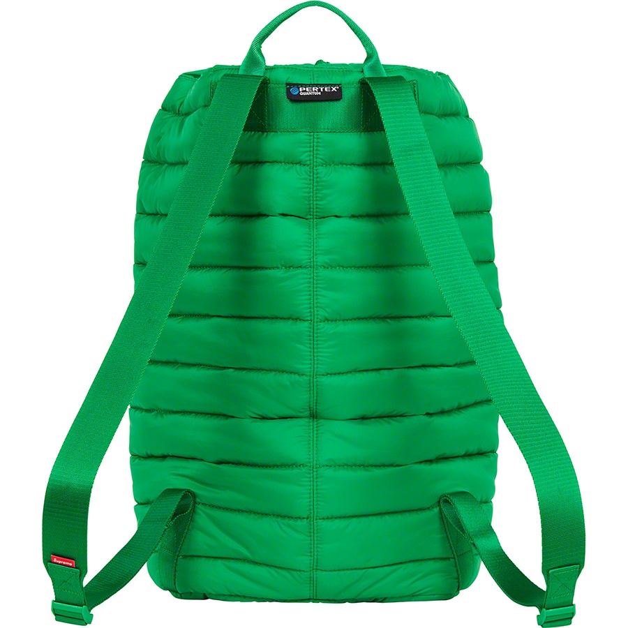 Details on Puffer Backpack Green from fall winter
                                                    2022 (Price is $128)