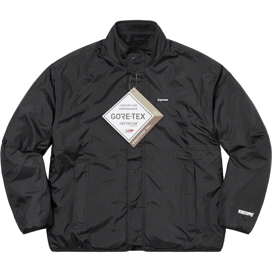 Details on Geo Reversible WINDSTOPPER Fleece Jacket Black from fall winter
                                                    2022 (Price is $238)