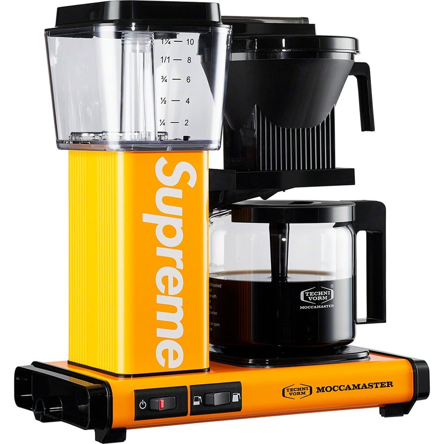 Details on Supreme Moccamaster KBGV Select Coffee Maker Yellow from fall winter 2022 (Price is $398)