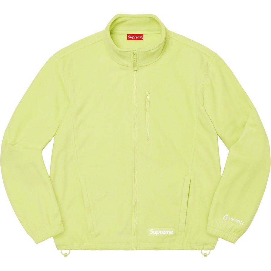 Details on Polartec Zip Jacket Lime from fall winter
                                                    2022 (Price is $148)