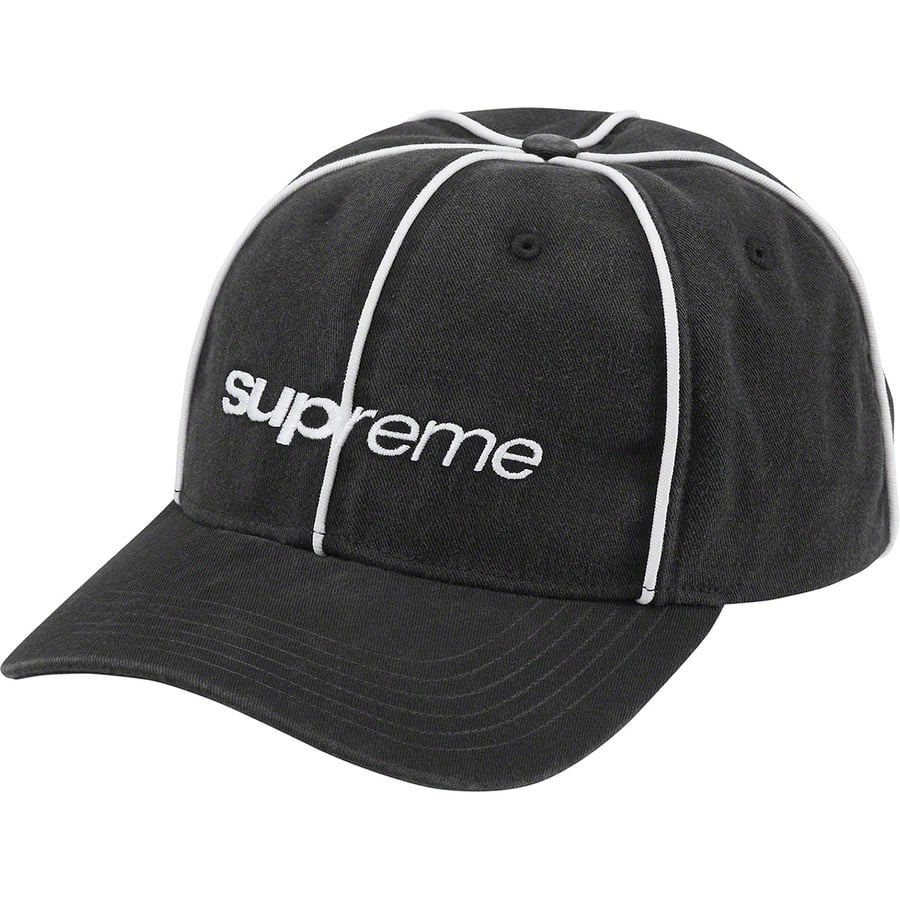 Details on Piping 6-Panel Black from fall winter 2022 (Price is $48)