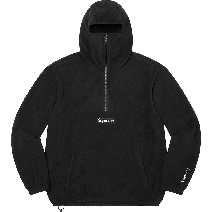 Details on Polartec Facemask Half Zip Pullover Black from fall winter
                                                    2022 (Price is $148)