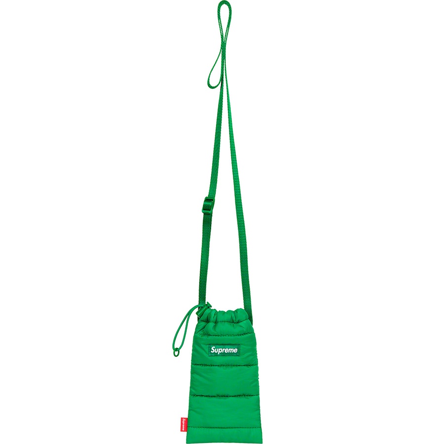 Details on Puffer Neck Pouch Green from fall winter
                                                    2022 (Price is $30)