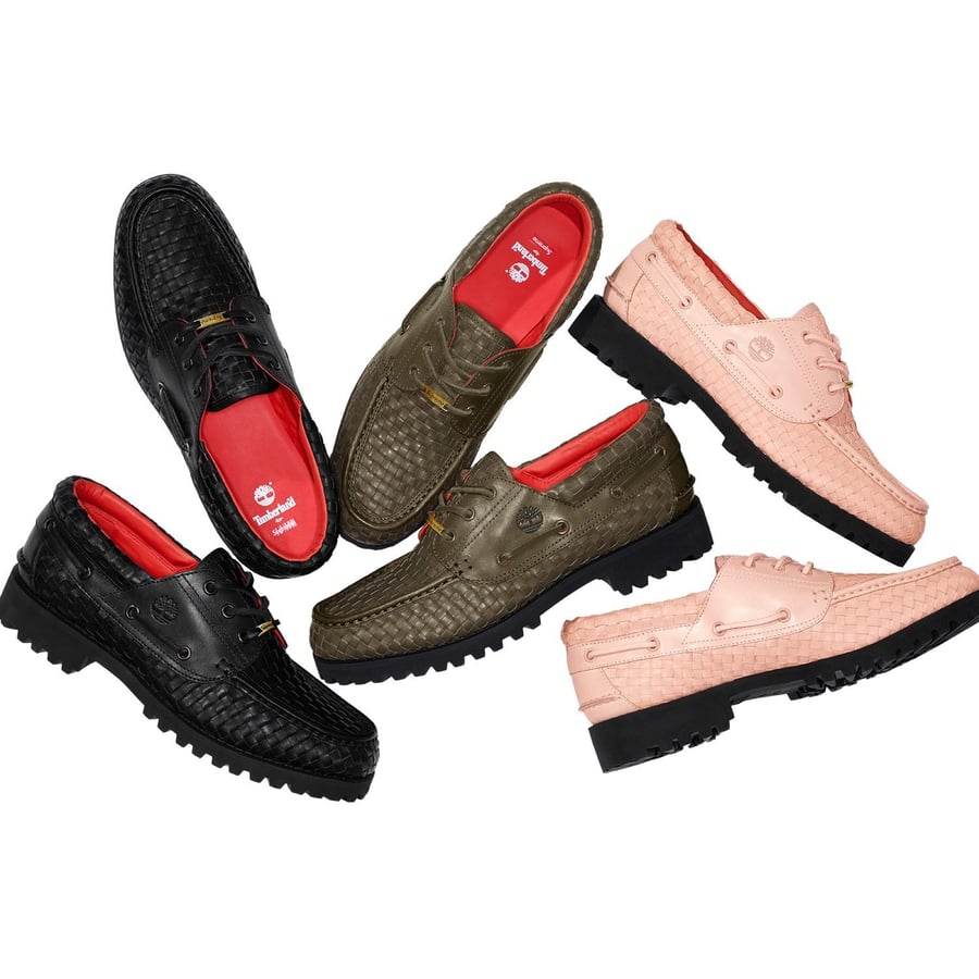 supreme timberland woven 3 eye lug shoe-