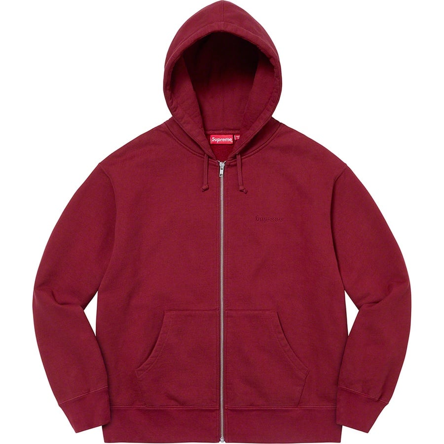 Details on Lakshmi Zip Up Hooded Sweatshirt Cardinal from fall winter
                                                    2022 (Price is $188)
