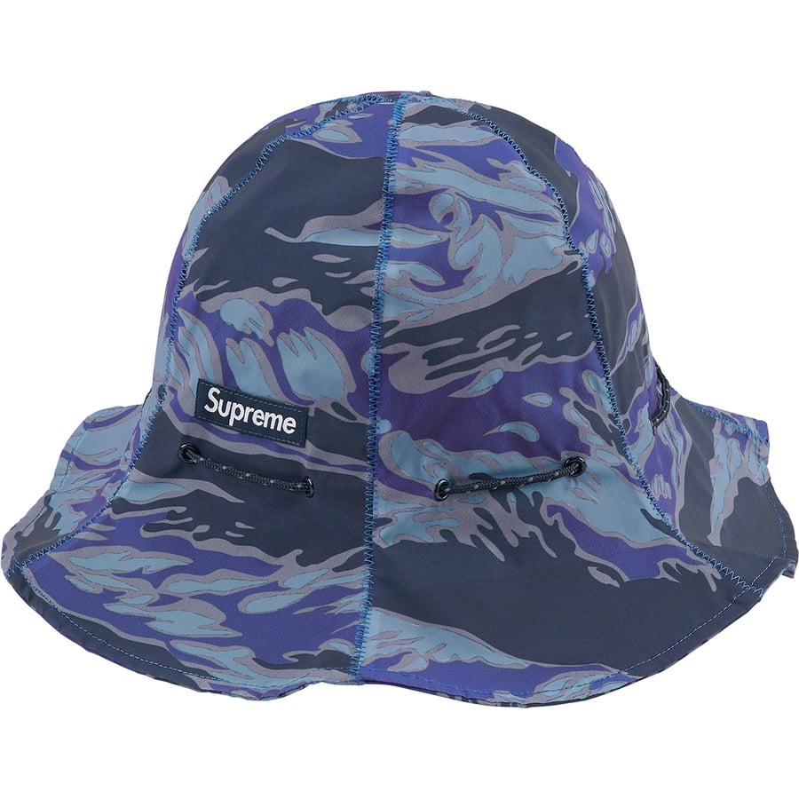 Details on Tiger Camo Reflective Tulip Hat Blue from fall winter
                                                    2022 (Price is $68)