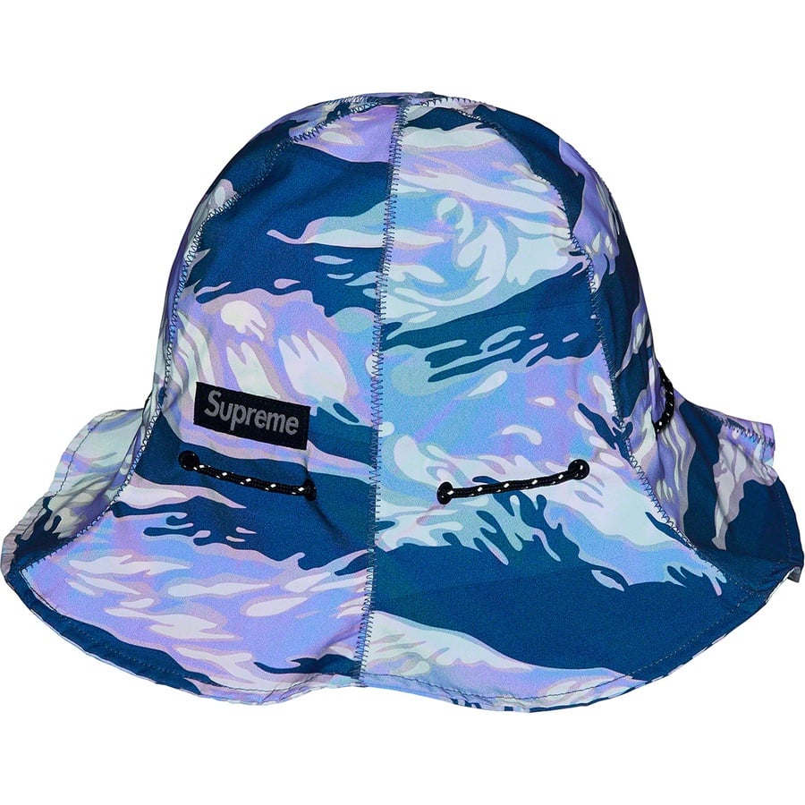 Details on Tiger Camo Reflective Tulip Hat Blue from fall winter
                                                    2022 (Price is $68)