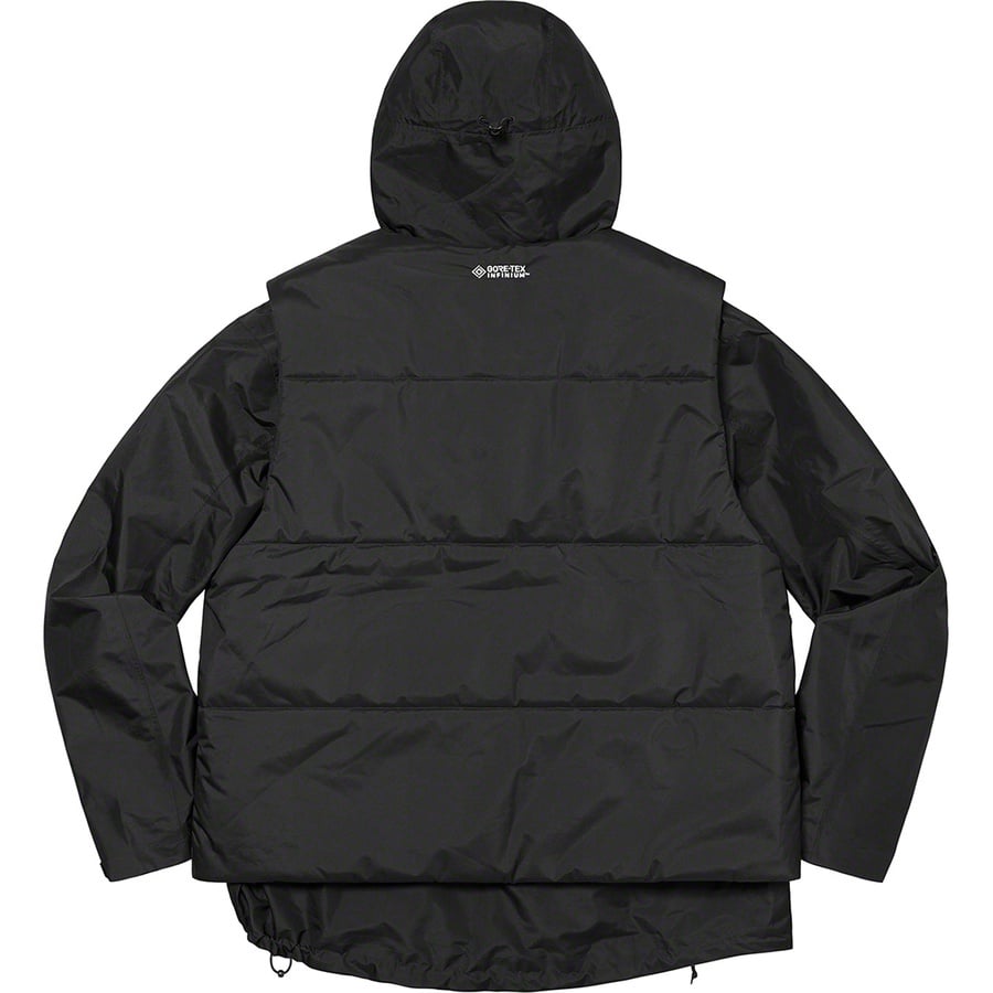 Details on 2-in-1 GORE-TEX Shell + WINDSTOPPER Vest Black from fall winter
                                                    2022 (Price is $498)