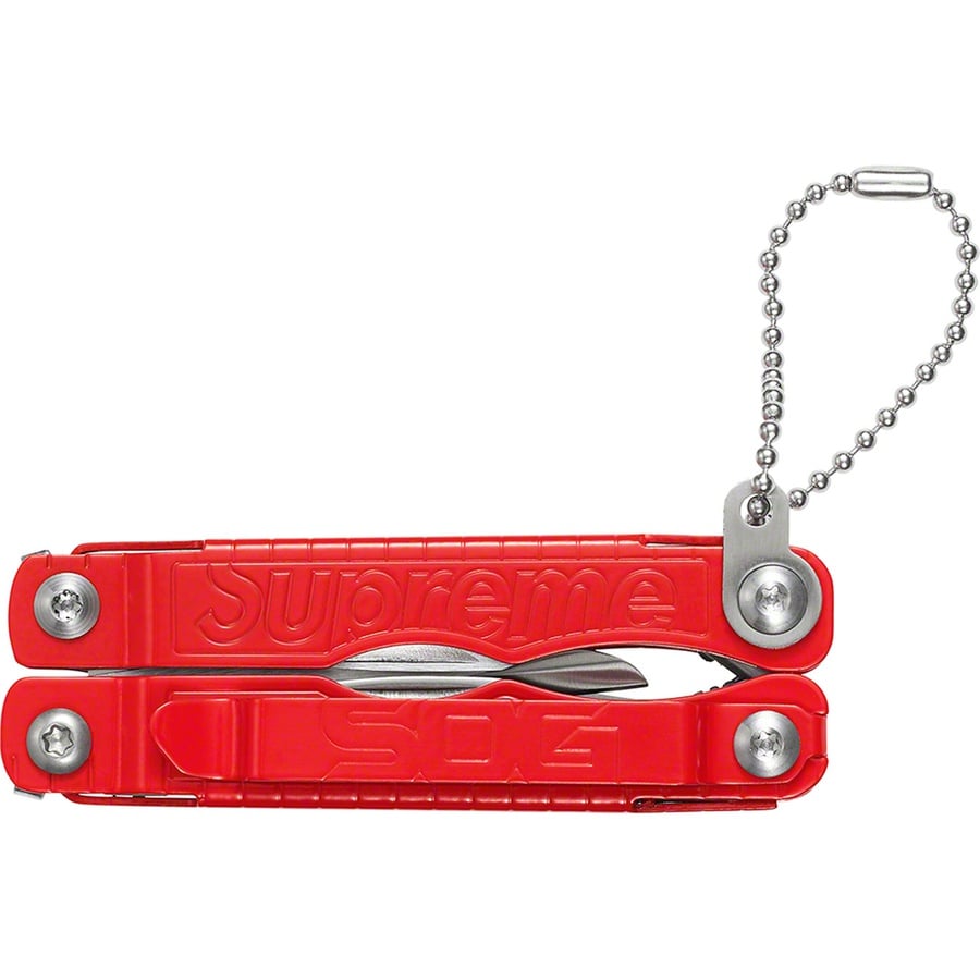 Details on Supreme SOG Snippet Multi Tool Red from fall winter
                                                    2022 (Price is $48)