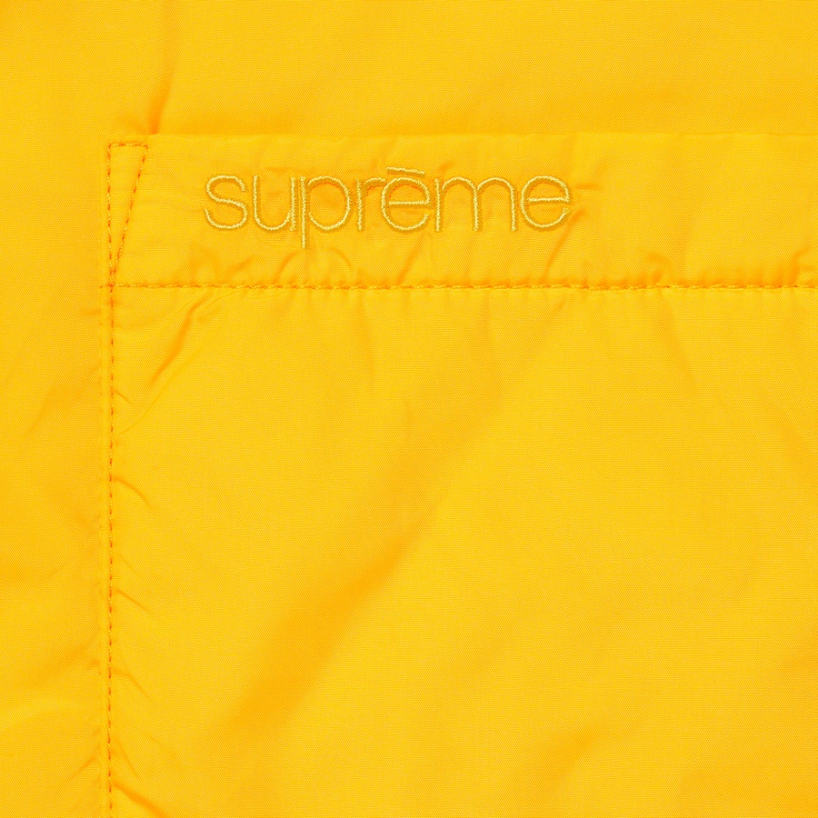 Details on Nylon Filled Shirt Yellow from fall winter
                                                    2022 (Price is $148)