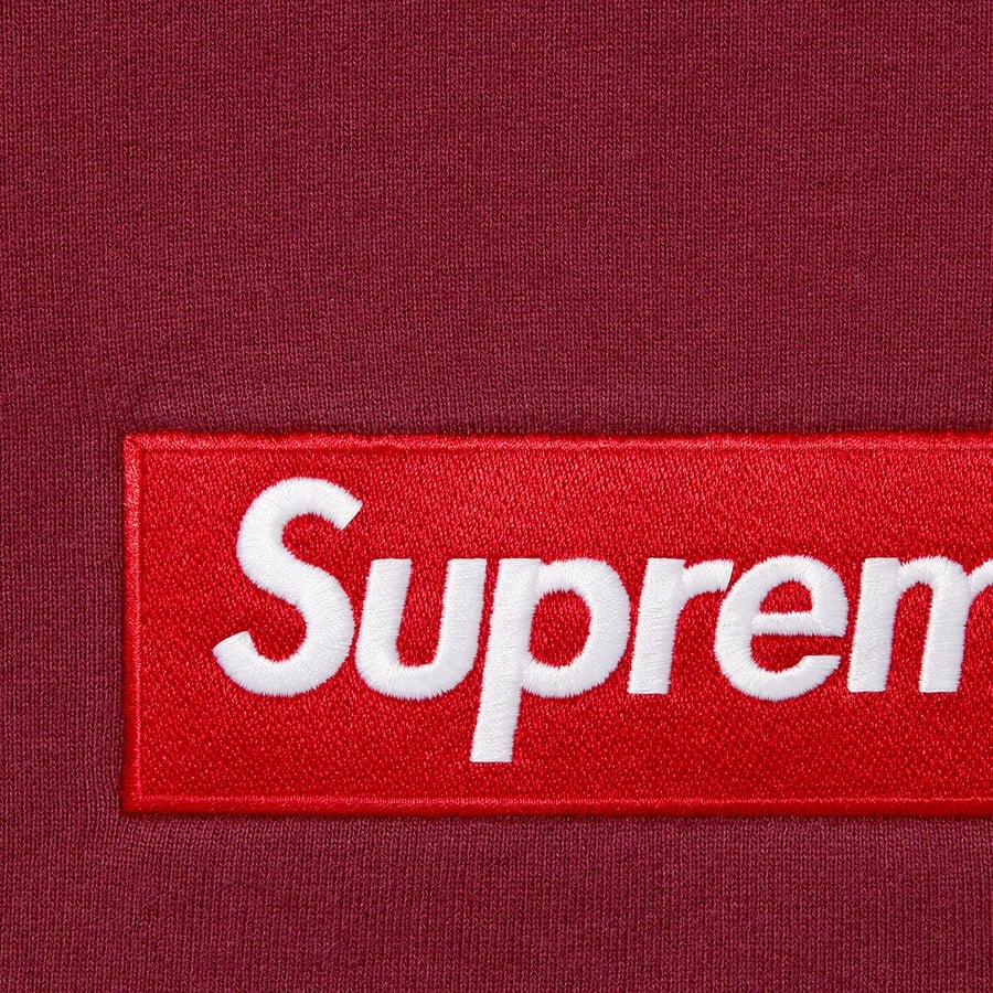 Details on Box Logo Crewneck Cardinal from fall winter 2022 (Price is $158)