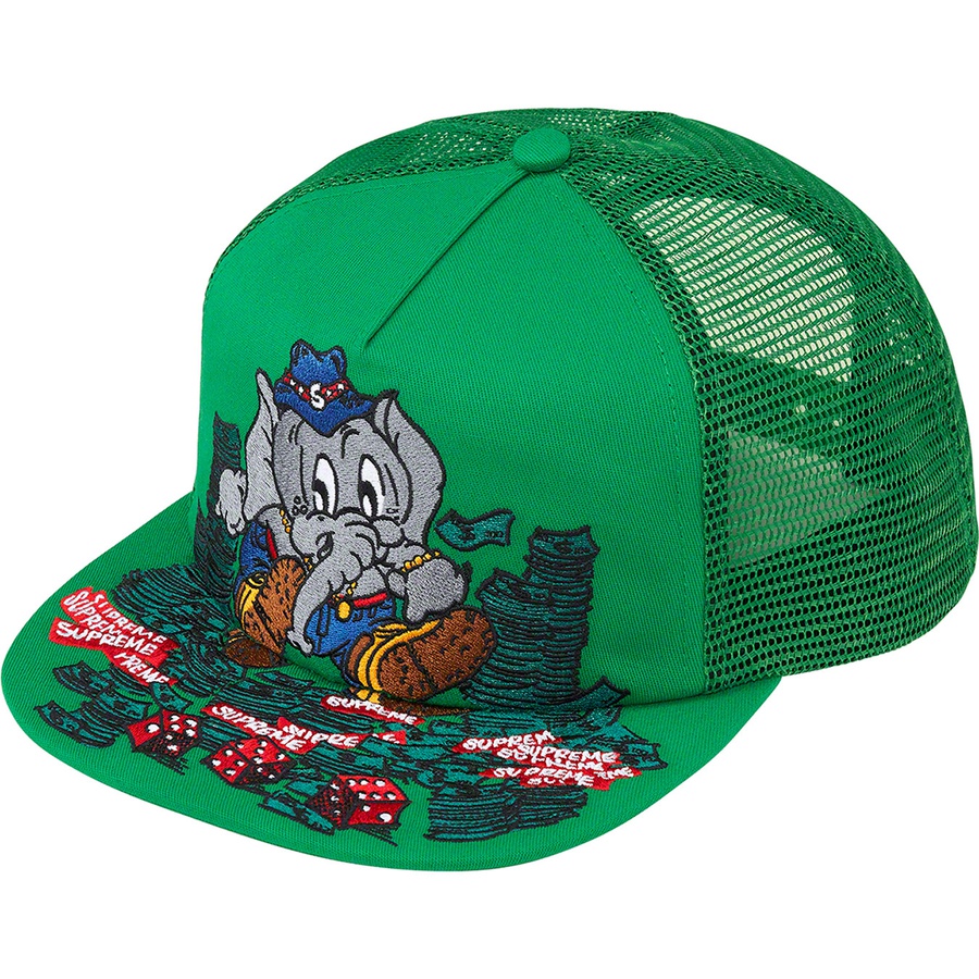 Details on Elephant Mesh Back 5-Panel Green from fall winter
                                                    2022 (Price is $48)