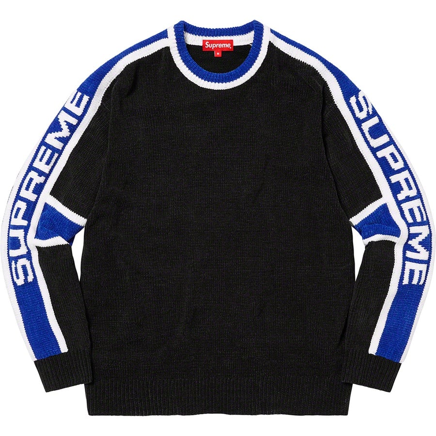 Details on Stripe Chenille Sweater Black from fall winter
                                                    2022 (Price is $148)