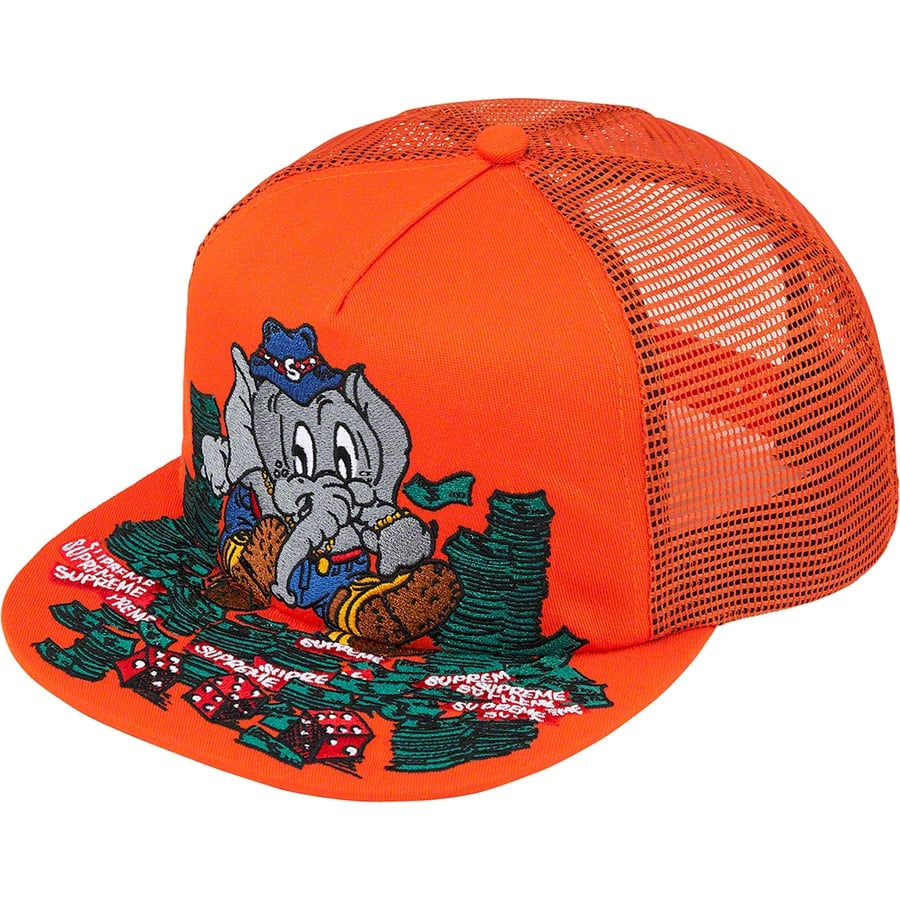 Details on Elephant Mesh Back 5-Panel Orange from fall winter
                                                    2022 (Price is $48)