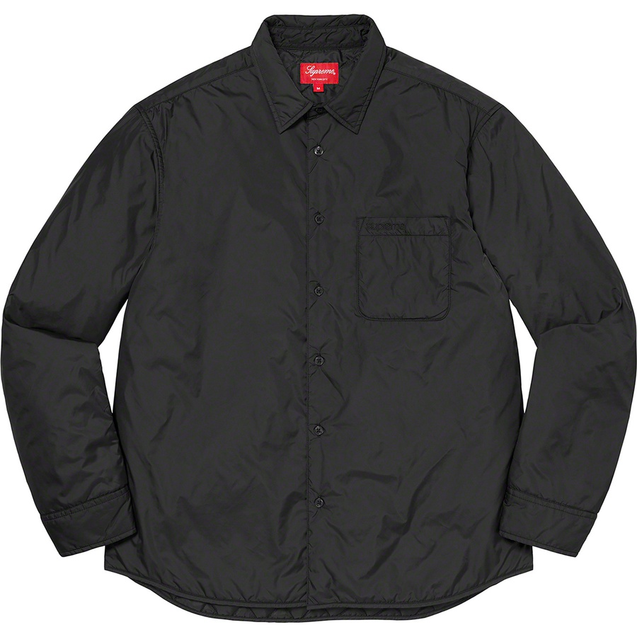 Details on Nylon Filled Shirt Black from fall winter
                                                    2022 (Price is $148)