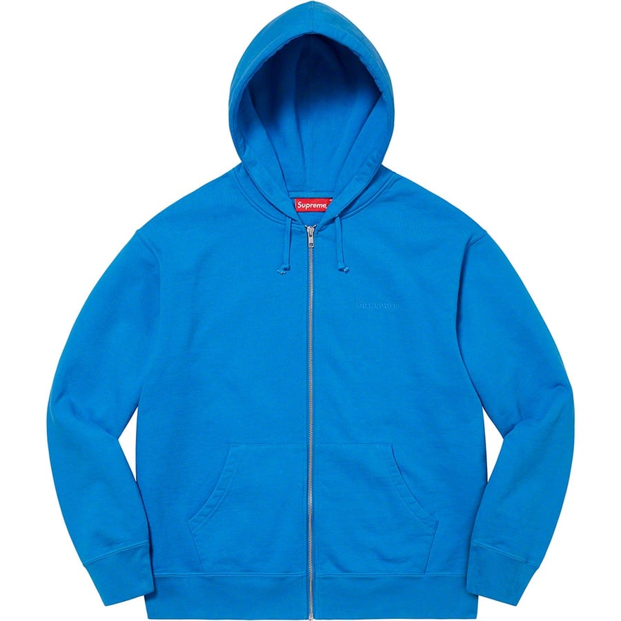 Details on Lakshmi Zip Up Hooded Sweatshirt Bright Blue from fall winter
                                                    2022 (Price is $188)