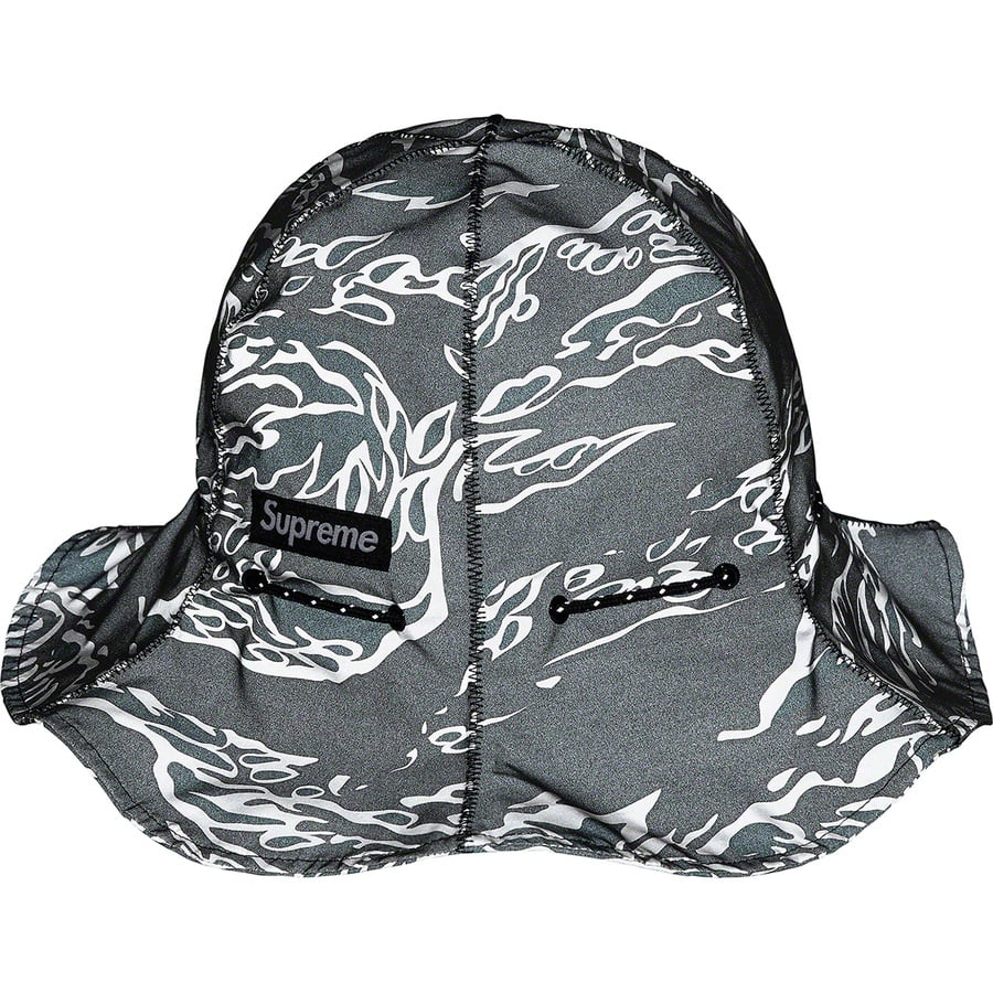 Details on Tiger Camo Reflective Tulip Hat Black from fall winter
                                                    2022 (Price is $68)