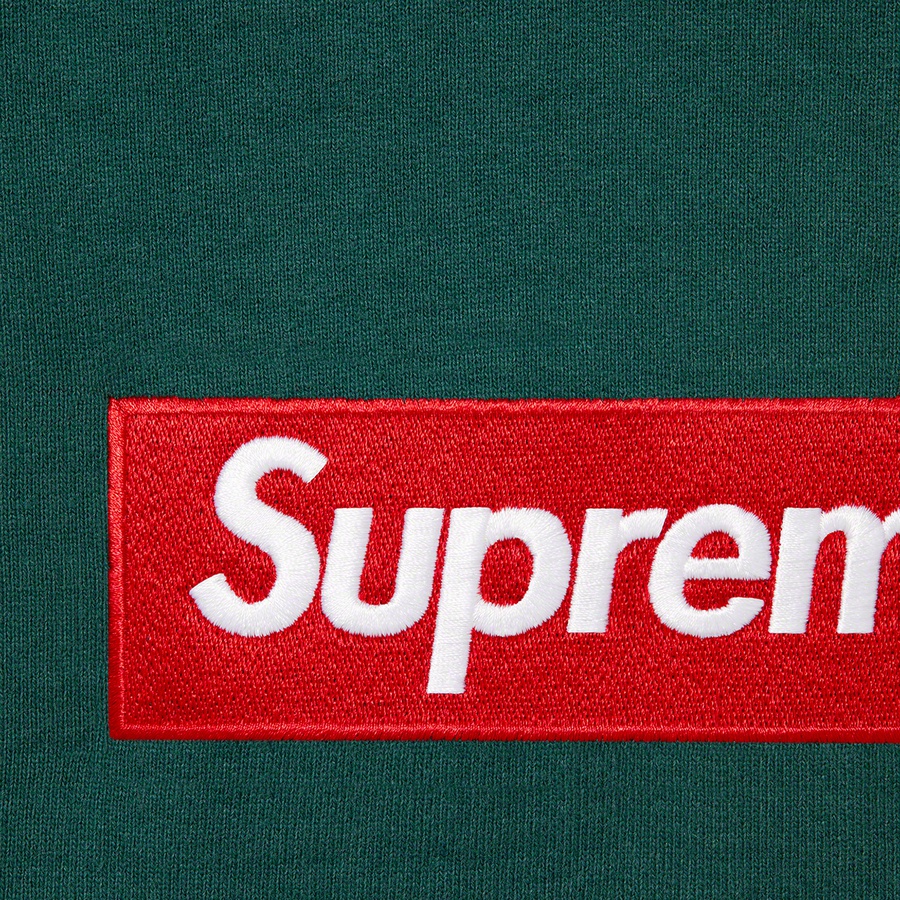 Details on Box Logo Crewneck Dark Pine from fall winter 2022 (Price is $158)