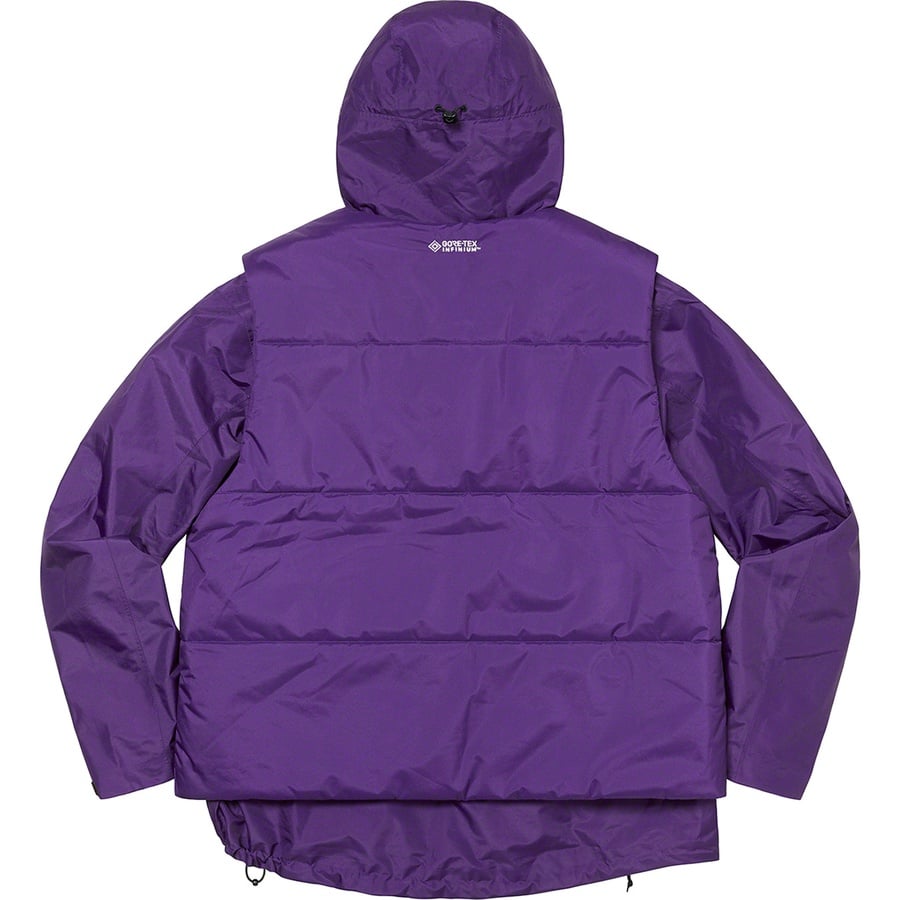 Details on 2-in-1 GORE-TEX Shell + WINDSTOPPER Vest Purple from fall winter
                                                    2022 (Price is $498)