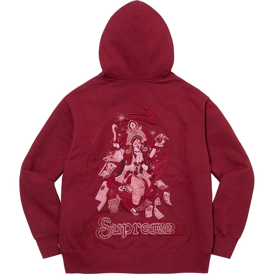 Details on Lakshmi Zip Up Hooded Sweatshirt Cardinal from fall winter
                                                    2022 (Price is $188)