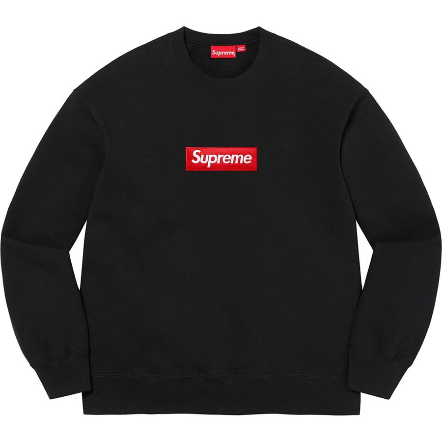 Details on Box Logo Crewneck Black from fall winter
                                                    2022 (Price is $158)