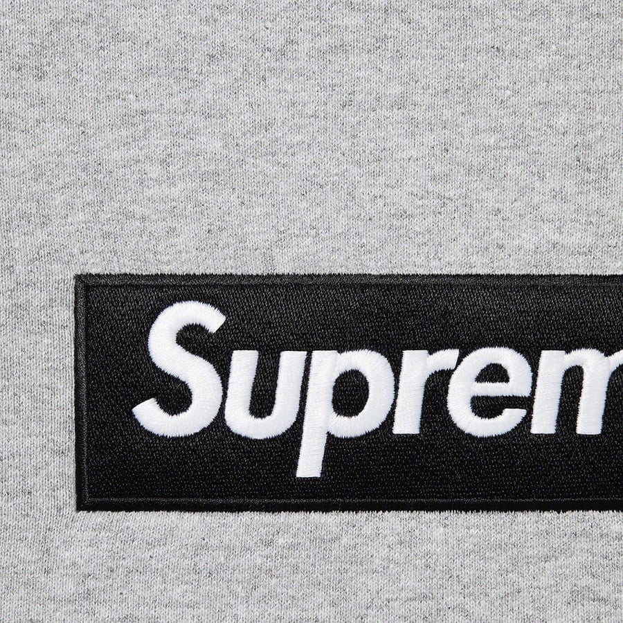 Details on Box Logo Crewneck Heather Grey from fall winter
                                                    2022 (Price is $158)