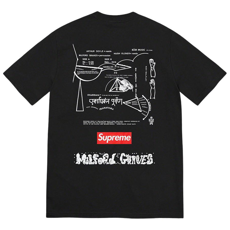 Details on Milford Graves Tee from fall winter
                                            2022 (Price is $44)