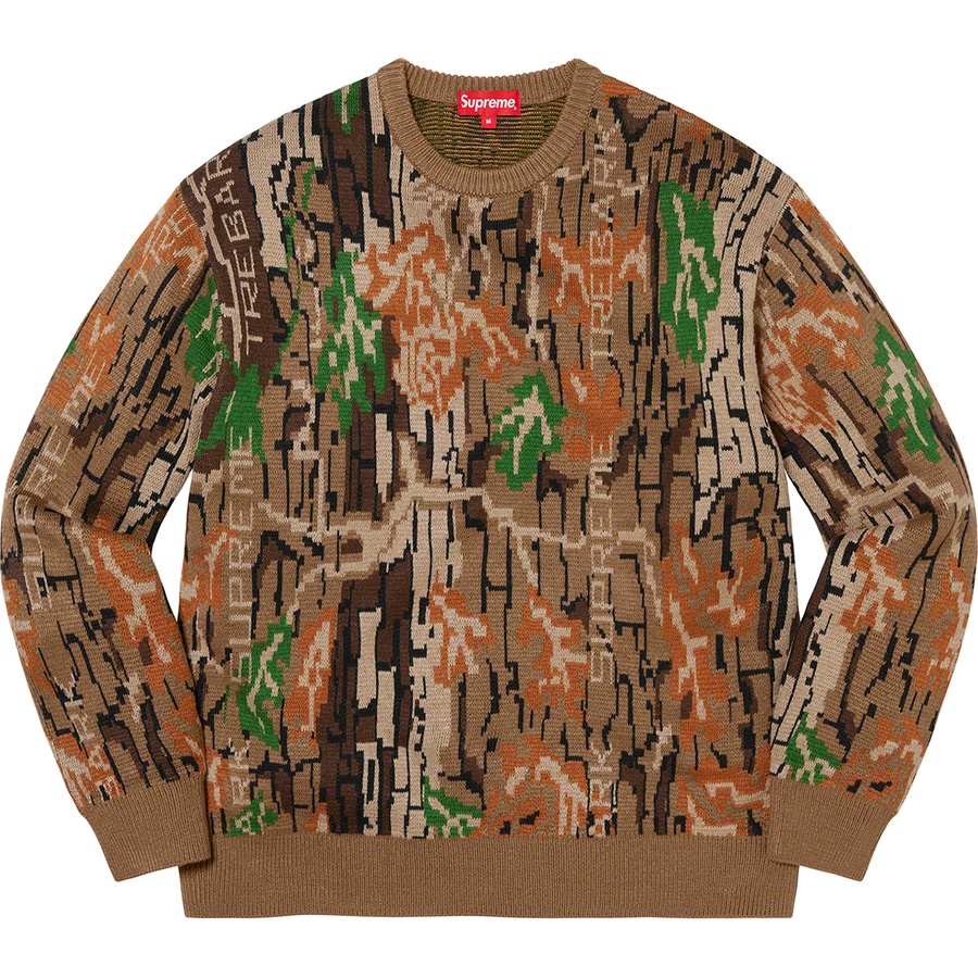 Details on Trebark Camo Sweater Brown from fall winter
                                                    2022 (Price is $158)