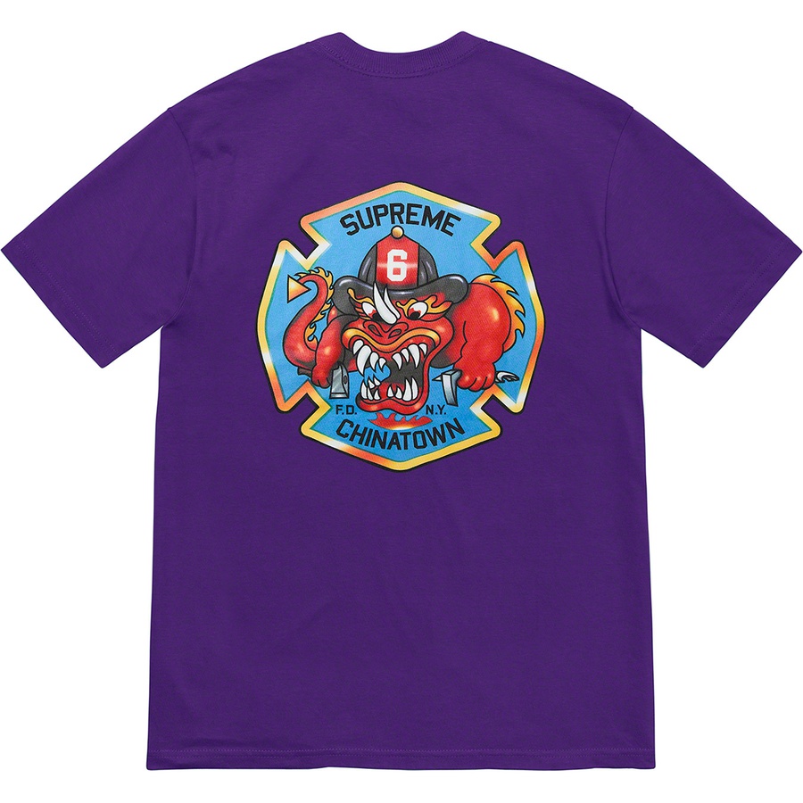 Details on FDNY Engine 9 Tee Purple from fall winter 2022 (Price is $48)