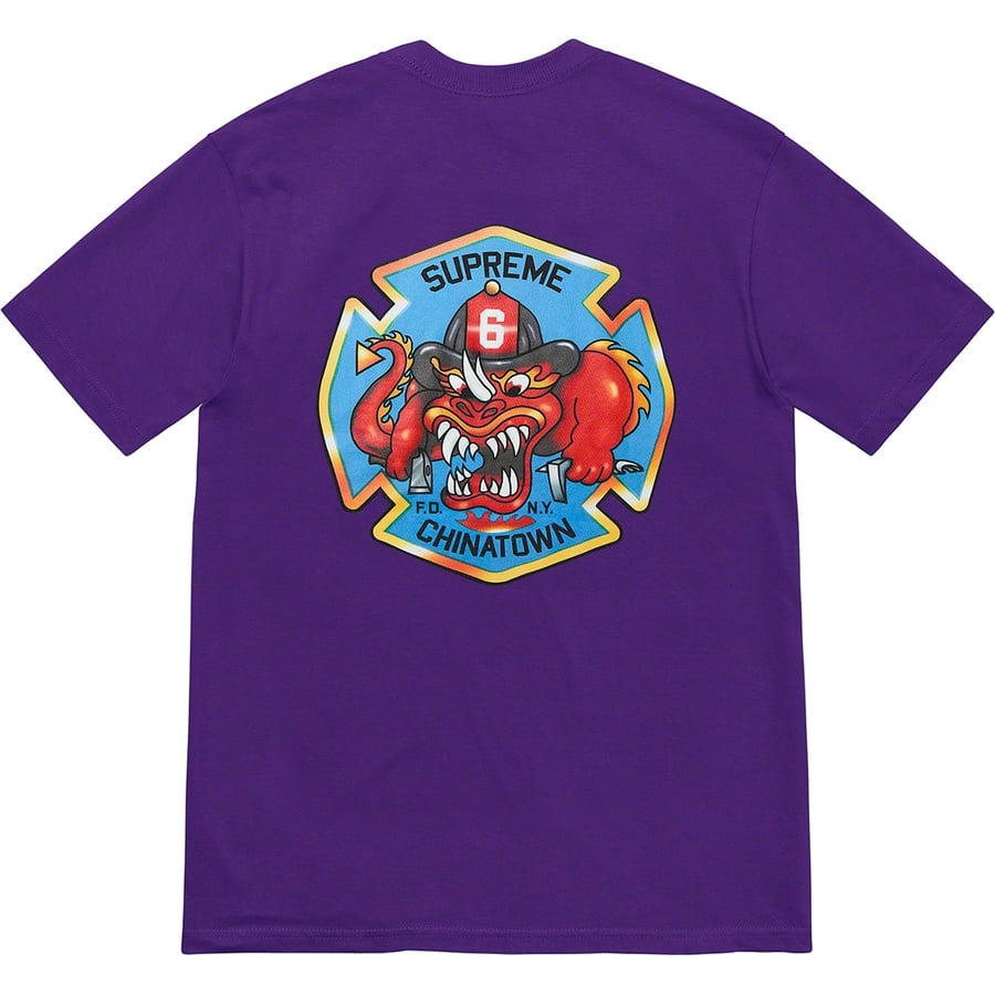 Details on FDNY Engine 9 Tee Purple from fall winter
                                                    2022 (Price is $48)