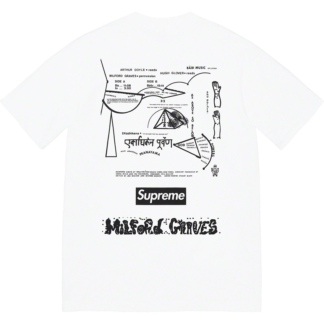 Milford Graves Tee - fall winter 2022 - Supreme