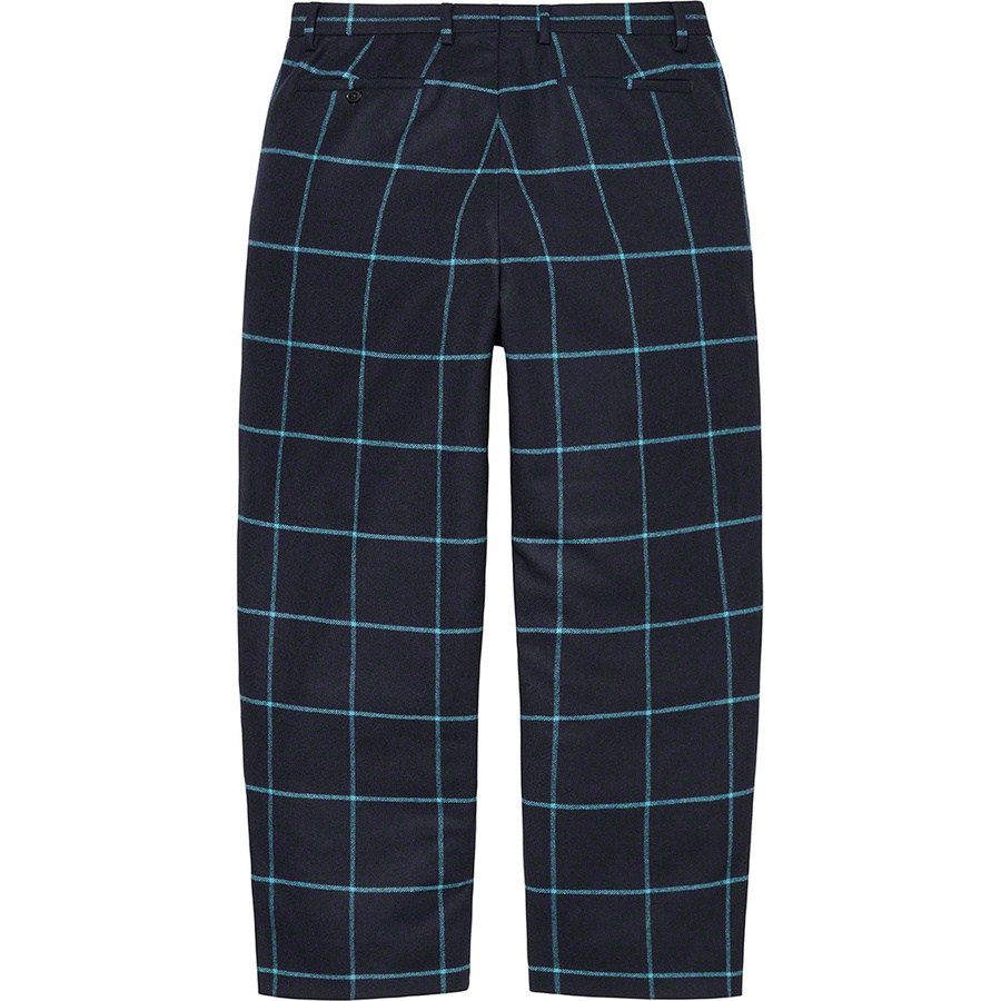 Details on Windowpane Wool Trouser Blue from fall winter
                                                    2022 (Price is $178)