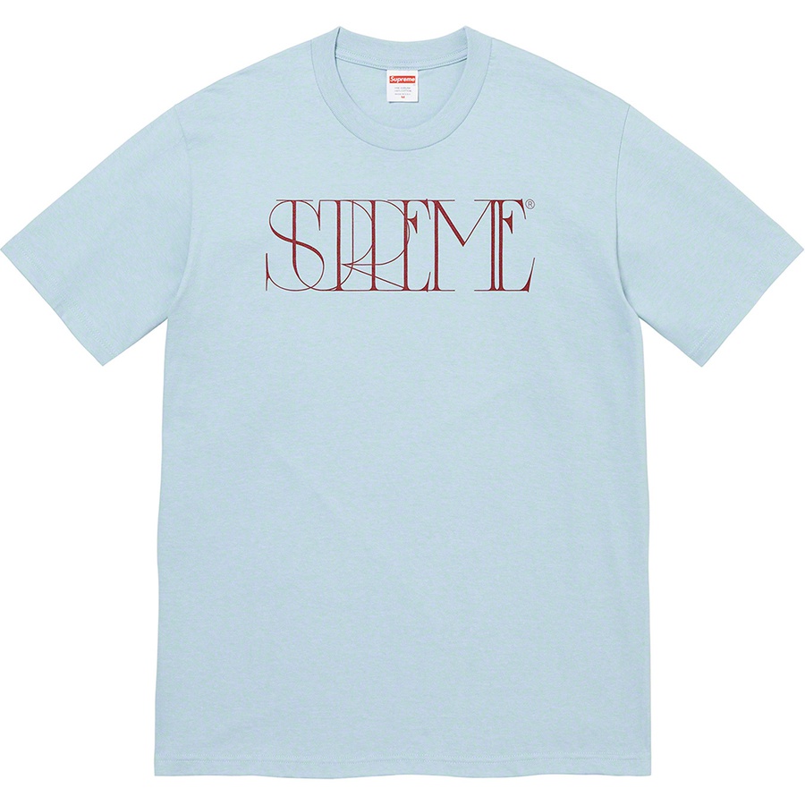 Details on Trademark Tee Dusty Blue from fall winter 2022 (Price is $40)