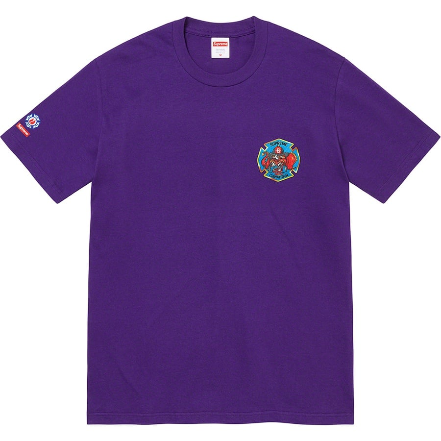 Details on FDNY Engine 9 Tee Purple from fall winter
                                                    2022 (Price is $48)