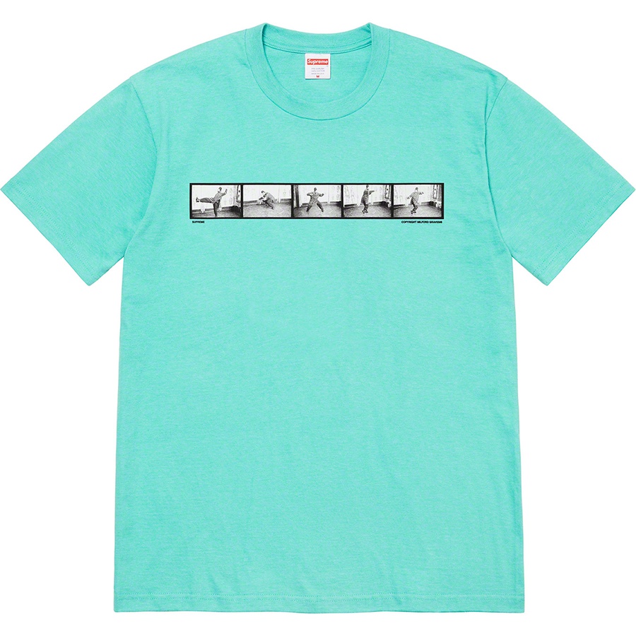 Details on Milford Graves Tee Teal from fall winter
                                                    2022 (Price is $44)