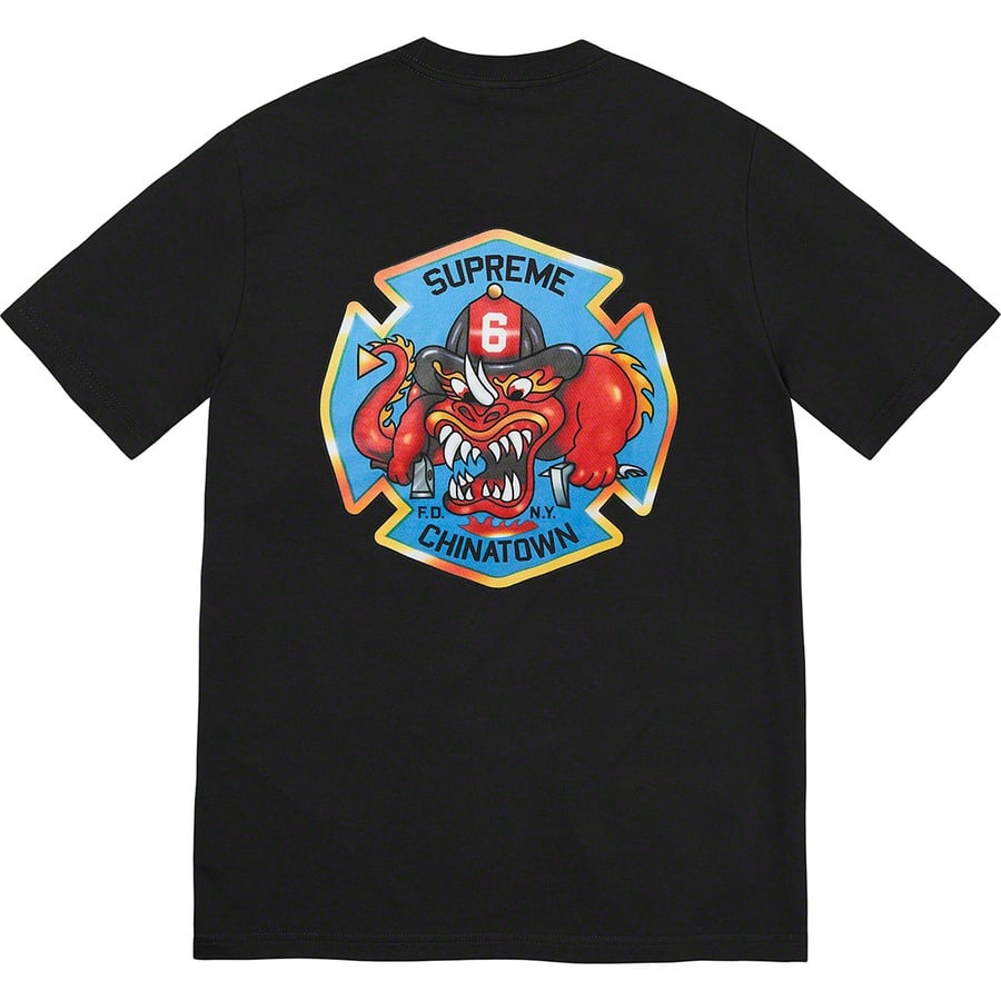 Details on FDNY Engine 9 Tee Black from fall winter 2022 (Price is $48)