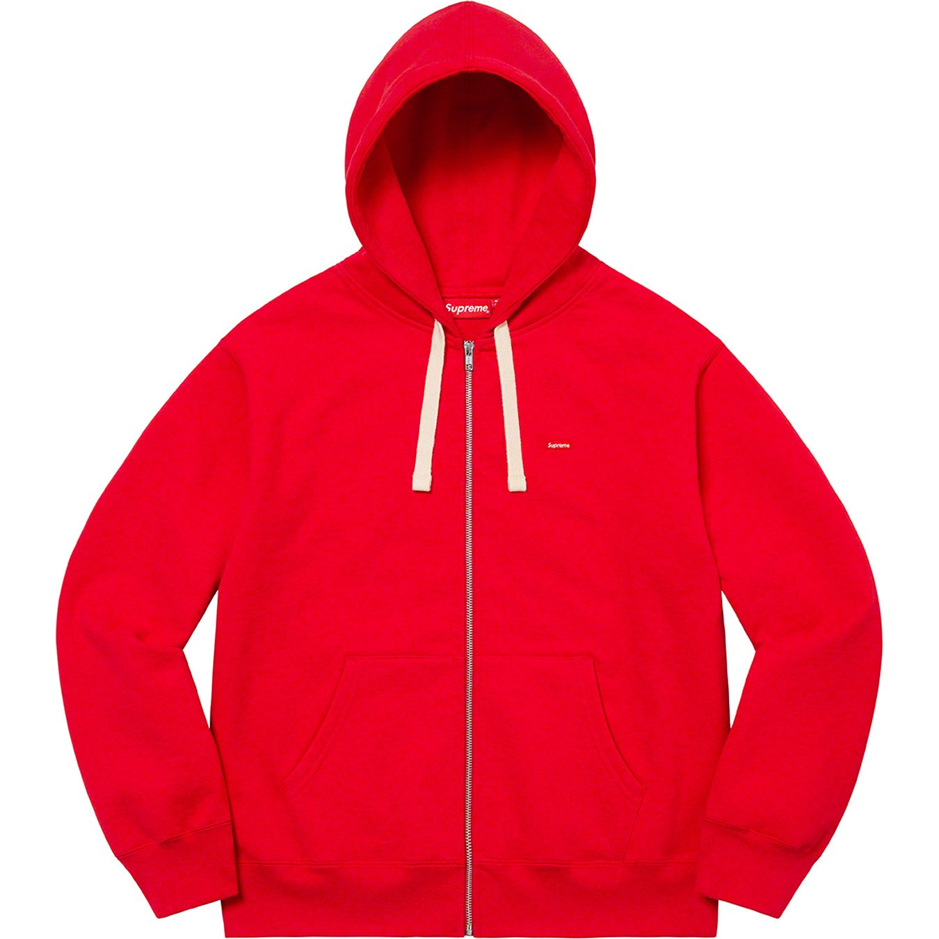 Small Box Drawcord Zip Up Hooded Sweatshirt - fall winter 2022