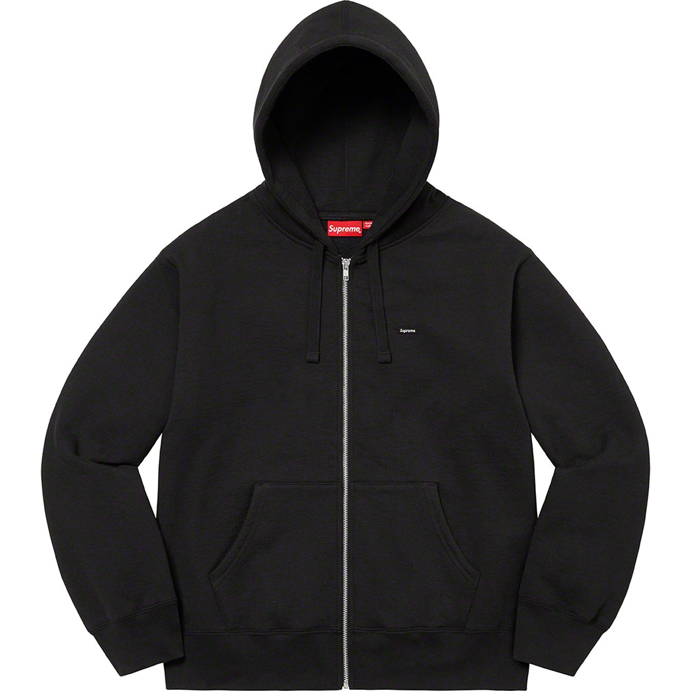 Small Box Drawcord Zip Up Hooded Sweatshirt - fall winter 2022 
