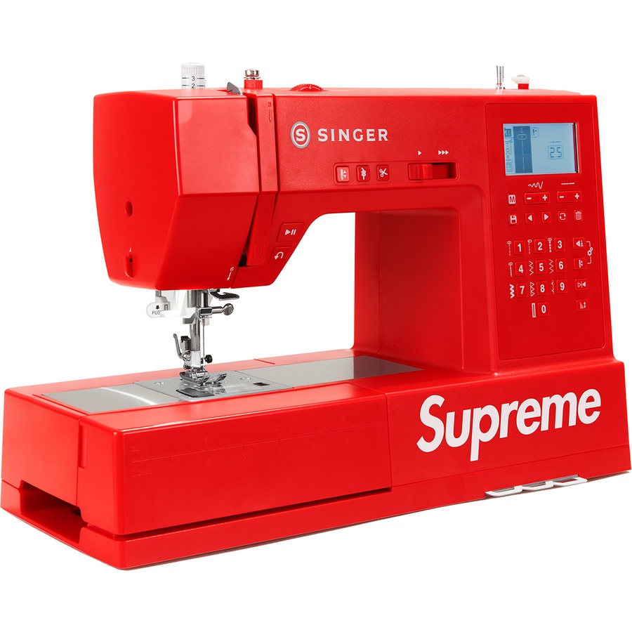 Details on Supreme SINGER SP68 Computerized Sewing Machine Red from fall winter
                                                    2022 (Price is $598)