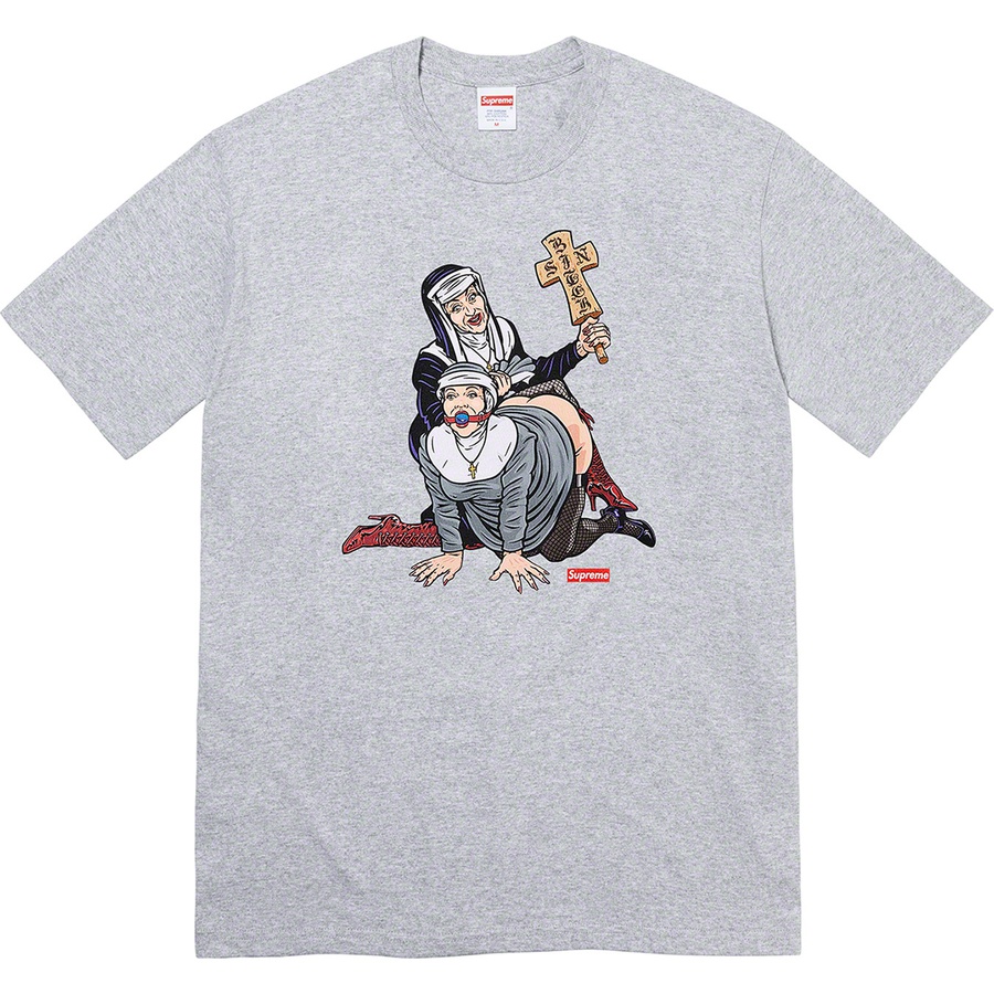 Details on Nuns Tee Heather Grey from fall winter
                                                    2022 (Price is $40)