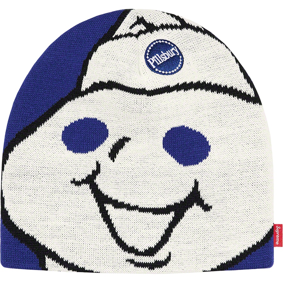 Details on Doughboy Beanie Blue from fall winter 2022 (Price is $40)