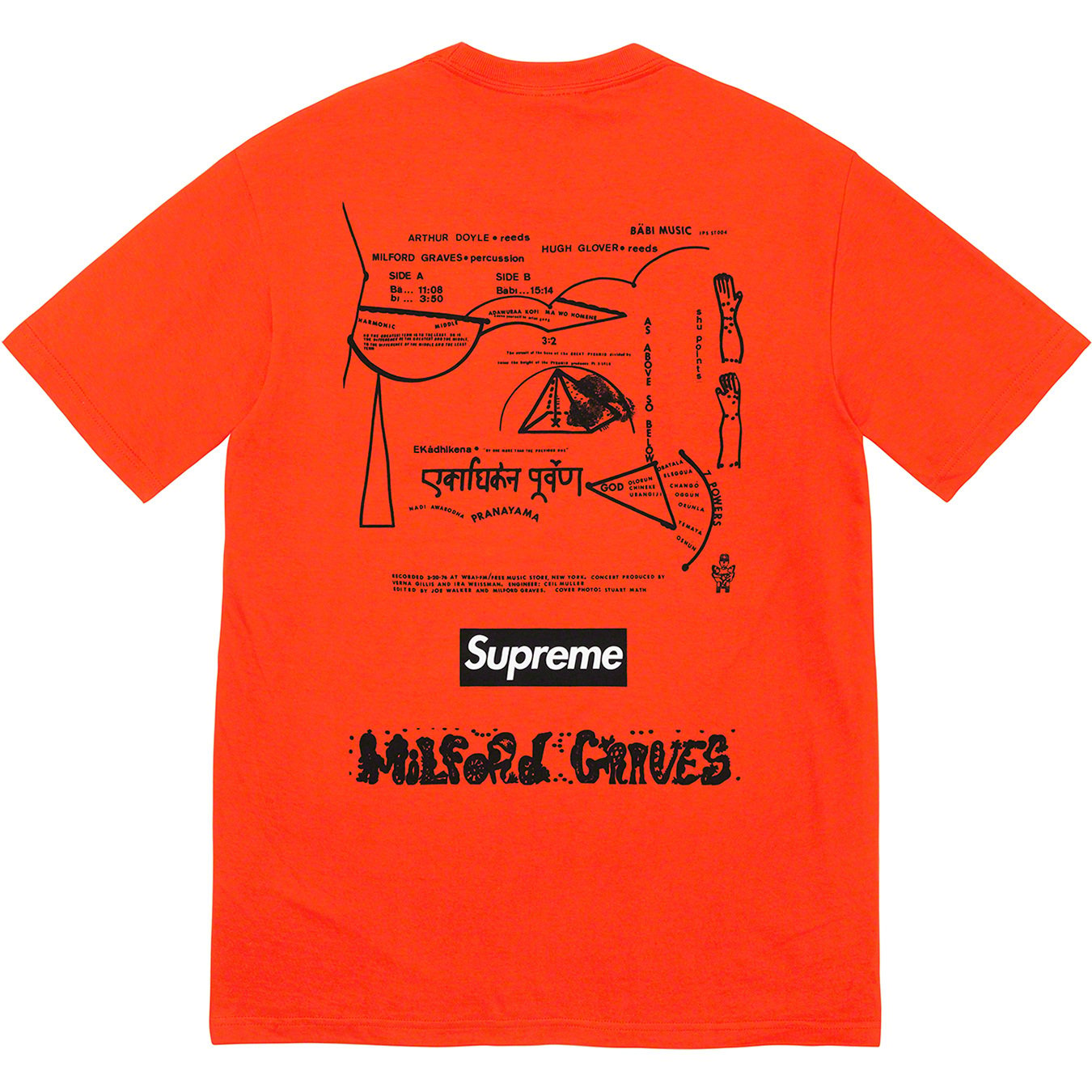 Milford Graves Tee - fall winter 2022 - Supreme