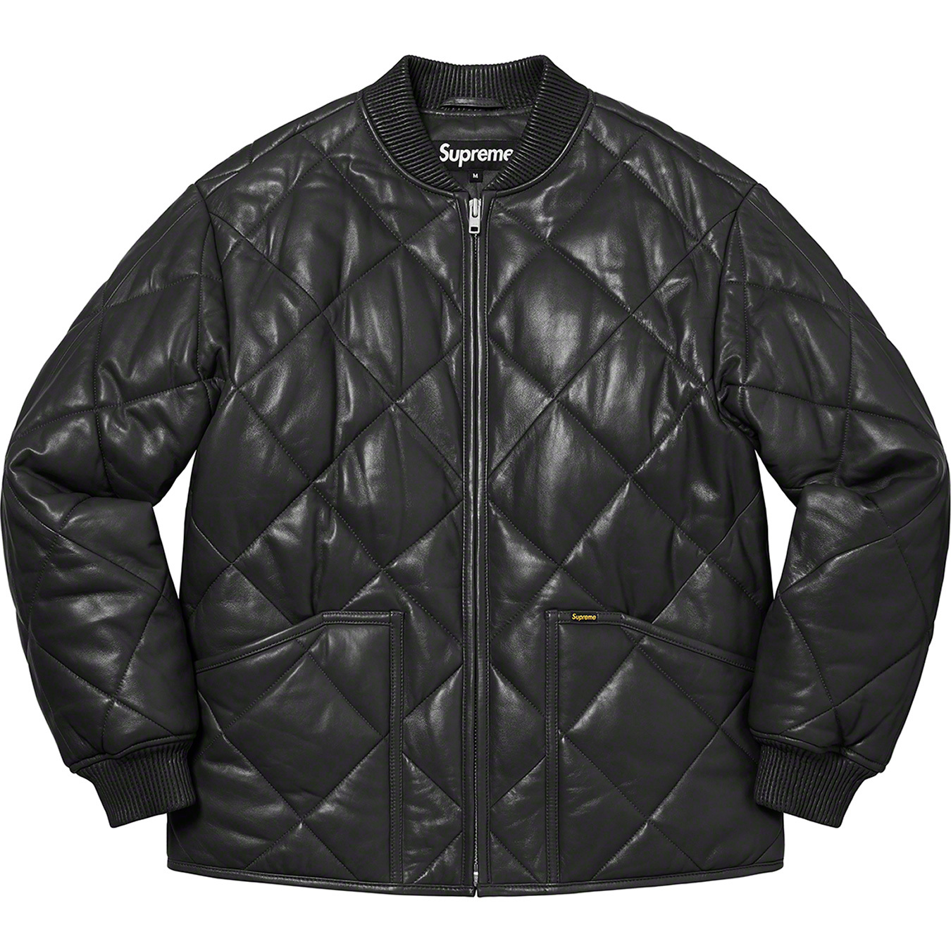 Supreme quilted leather work jacket L ブランドのアイテムを レザー 