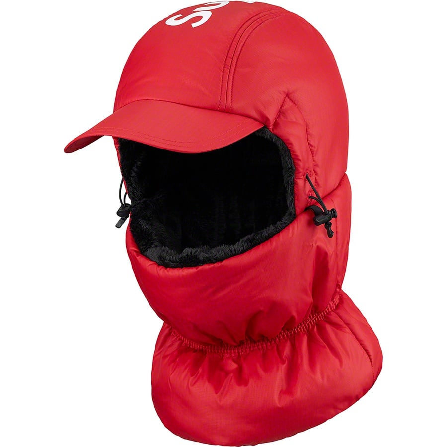 Details on Cordura Puffer Balaclava Red from fall winter
                                                    2022 (Price is $88)