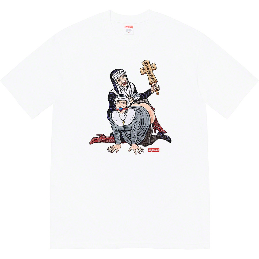 Details on Nuns Tee White from fall winter
                                                    2022 (Price is $40)