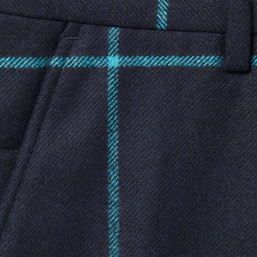 Details on Windowpane Wool Trouser Blue from fall winter
                                                    2022 (Price is $178)