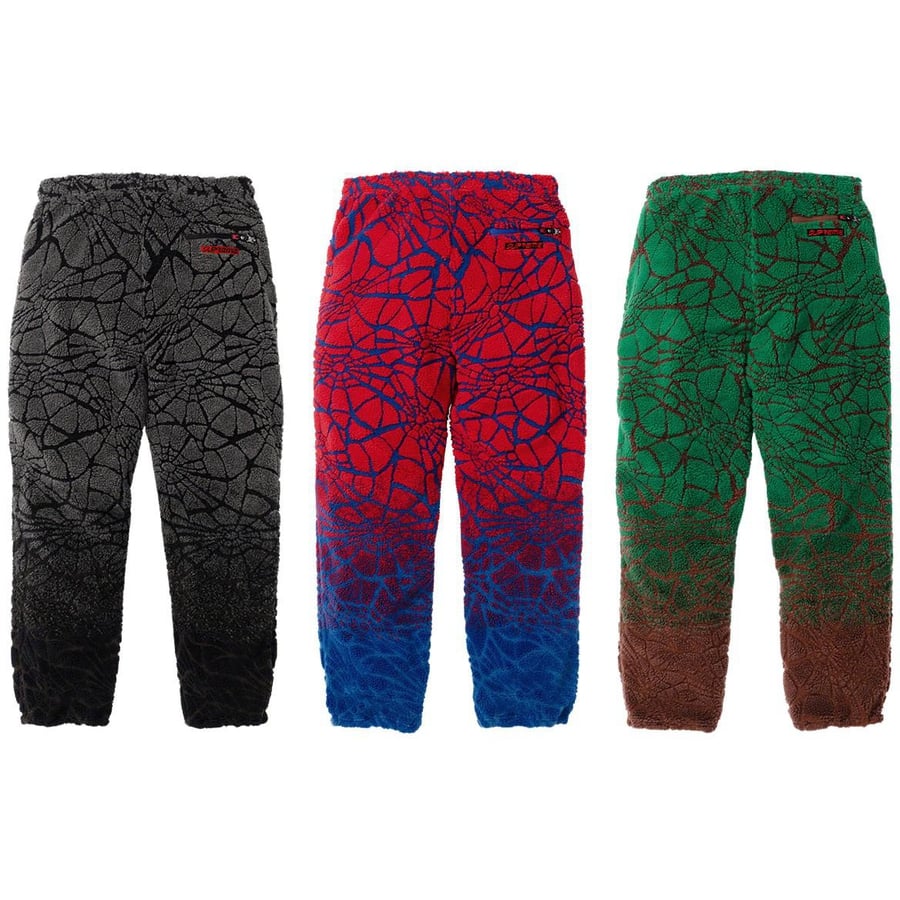 Details on Supreme Spyder Web Polar Fleece Pant  from fall winter
                                                    2022 (Price is $198)