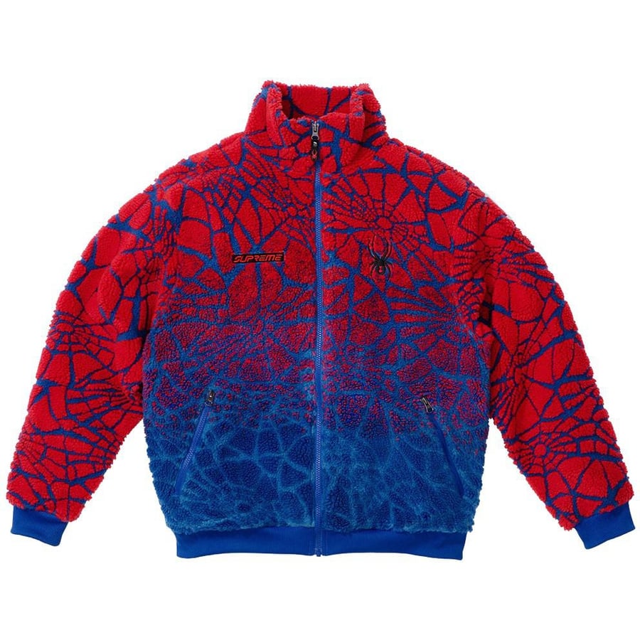 Details on Supreme Spyder Web Polar Fleece Jacket  from fall winter 2022 (Price is $248)