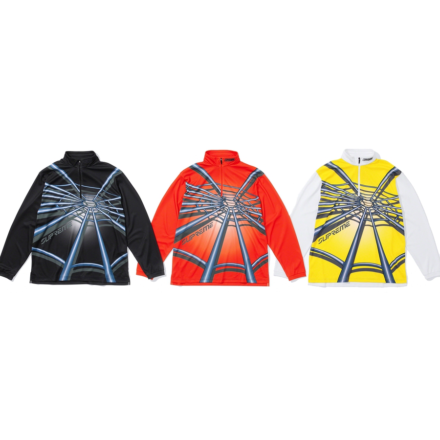 Details on Supreme Spyder Web Half Zip Pullover from fall winter 2022 (Price is $128)